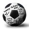 Handwriting on a soccerball for your father