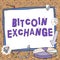 Handwriting text Bitcoin Exchange. Business showcase combines traditional classroom lessons with online teaching New