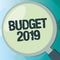 Handwriting text Budget 2019. Concept meaning New year estimate of incomes and expenses Financial Plan