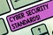 Handwriting text Cyber Security Standards. Concept meaning Rules for organizational info security standards Keyboard key Intention