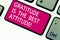 Handwriting text Gratitude Is The Best Attitude. Concept meaning Be thankful for everything you accomplish Keyboard key