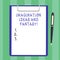 Handwriting text Imagination Ideas And Fantasy. Concept meaning Creativity inspirational creative thinking Blank Sheet