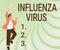 Handwriting text Influenza Virus. Business concept an infectious disease caused by an influenza virus Gentleman Jumping