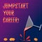 Handwriting text Jumpstart Your Career. Concept meaning Make it work successfully after a period of failure Cocktail