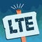 Handwriting text Lte. Concept meaning A 4G mobile communications standard Improving wireless broadband speeds