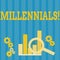 Handwriting text Millennials. Concept meaning Generation Y Born from 1980s to 2000s.