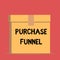 Handwriting text Purchase Funnel. Concept meaning consumer model which illustrates customer journey Close up front view