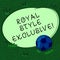 Handwriting text Royal Style Exclusive. Concept meaning fashion by which monarchs are properly addressed Soccer Ball on