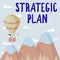 Handwriting text Strategic Plan. Business overview A process of defining strategy and making decisions