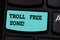 Handwriting text Troll Free Zone. Concept meaning Social network where tolerance and good behavior is a policy Keyboard