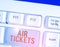 Handwriting text writing Air Tickets. Concept meaning individual is entitled to a seat on a flight on an aircraft