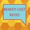 Handwriting text writing Benefit Cost Ratio. Concept meaning Relationship between the costs and benefits of project Blank