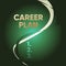 Handwriting text writing Career Plan. Concept meaning ongoing process where you Explore your interests and abilities Two