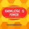 Handwriting text writing Knowledge Is Power. Concept meaning knowing is more powerful than physical strength Blank Color Oval