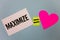 Handwriting text writing Maximize. Concept meaning Increase to the greatest possible amount or degree Make larger Equal symbol sti