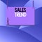 Handwriting text writing Sales Trend. Concept meaning Composite data of a company s is annual sales and employment