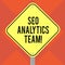Handwriting text writing Seo Analytics Team. Concept meaning showing who make process affecting online visibility web Blank