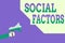 Handwriting text writing Social Factors. Concept meaning Things that influences lifestyle Cultural Differences Hu analysis Hand