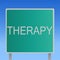 Handwriting text writing Therapy. Concept meaning Treatment intended to relieve or heal a disorder Healthcare