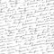 Handwritten abstract text seamless pattern