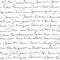 Handwritten abstract text seamless pattern