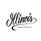 Handwritten american state name Illinois. Calligraphic element for your design.