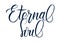 Handwritten brush calligraphy Eternal Soul