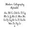 Handwritten Brush Letters. ABC. Modern Calligraphy. Hand Lettering Vector Alphabet