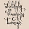 Handwritten brush style calligraphy cursive font