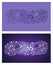 Handwritten decorative purple word COSMOS