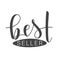 Handwritten Lettering of Best Seller. Vector Illustration