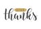 Handwritten Lettering of Give Thanks. Vector Illustration