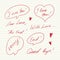 Handwritten Love messages