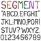 Handwritten Segment Font