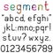 Handwritten Segment Font