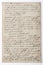 Handwritten text. Vintage paper background texture