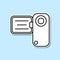 Handy Cam line Icon. Travel sticker icon. Simple thin line, outline vector of Turizm icons for ui and ux, website or mobile