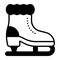 A handy vector icon of skating boot in trendy style