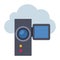 Handycam - Flat color icon.