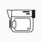 Handycam icon illustration symbol. Line vector. Isolate on white