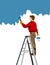 Handyman painting