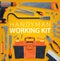 Handyman working tools kit, carpentry toolbox