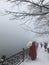 Hanfu girl-Snow scene in Mount Lu