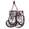 Hang Boxing gloves sketch isolated. Sporting equipment for boxing in hand drawn style