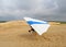 Hang glide student takes off on sand dunes in North Carolina