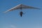 Hang glider pilot and his wing
