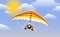 Hang glider vector