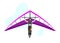 Hang gliding flat vector illustration