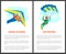 Hang Gliding and Skydiving People in Air Poster