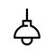 Hang lamp icon or logo isolated sign symbol vector illustration